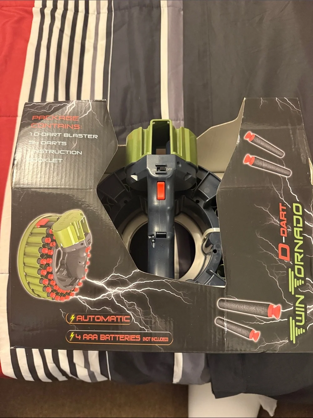 Automatic Dart Blaster Toy - Green and Black